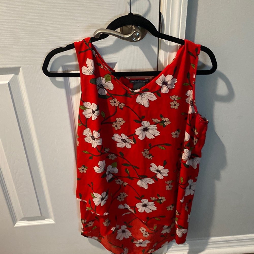 floral summer blouse